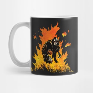 skull flames Mug
